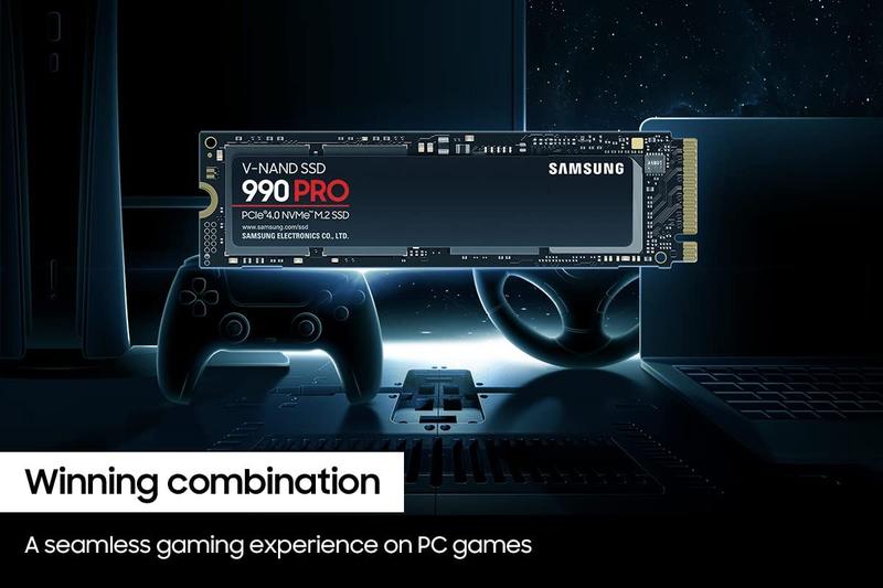 SSD Samsung 990 Pro 1TB - PCIe 4.0 NVMe M.2 2280 - HD SSD